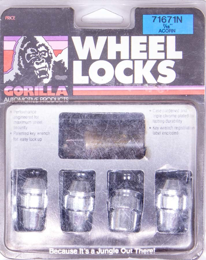 Gorilla Wheel Lock 7/16 Acorn (4) GOR71671N