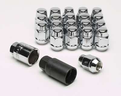 Gorilla Lug Nut and Lock System 1/2in Acorn Bulge Chrome GOR91783