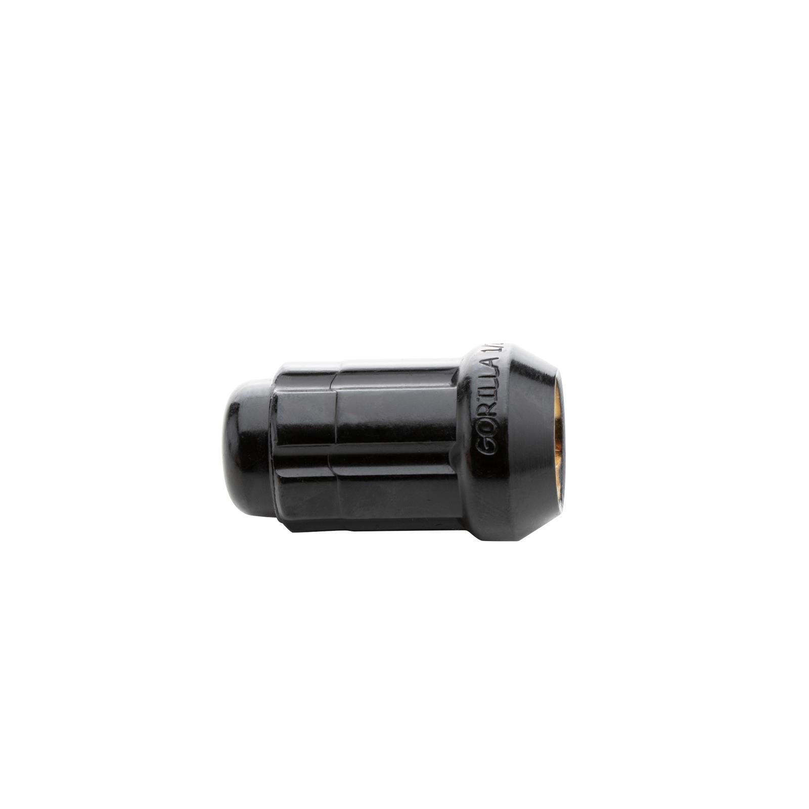 Gorilla 20 Lug Nuts 12mm x 1.50 Small Diameter Black Chm GORK5CS-12150BGR