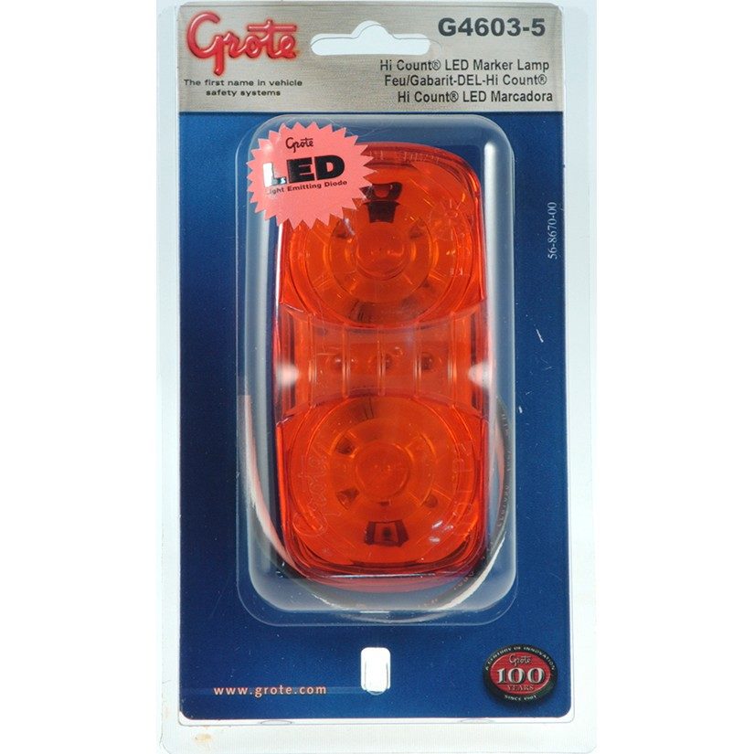 Grote Side Marker Light  top view frsport G4603-5