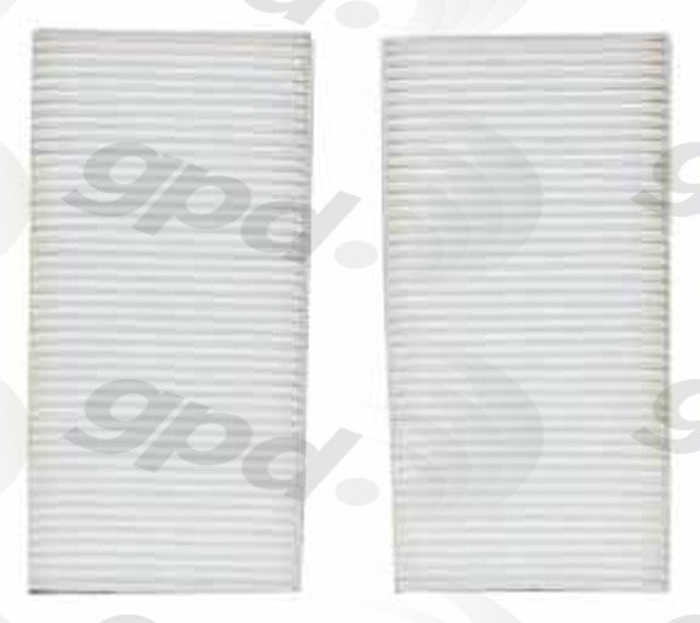 Global Parts Distributors LLC Cabin Air Filter  top view frsport 1211234