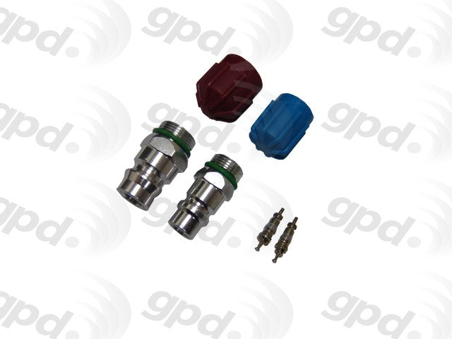 Global Parts Distributors LLC A/C System Valve Core and Cap Kit  top view frsport 1311568