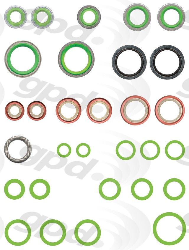 Global Parts Distributors LLC A/C System O-Ring and Gasket Kit  top view frsport 1321376