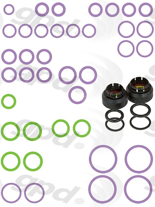 Global Parts Distributors LLC A/C System O-Ring and Gasket Kit  top view frsport 1321388