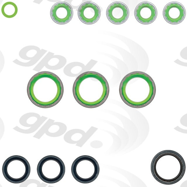 Global Parts Distributors LLC A/C System O-Ring and Gasket Kit  top view frsport 1321399