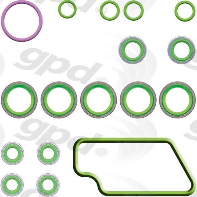 Global Parts Distributors LLC A/C System O-Ring and Gasket Kit  top view frsport 1321412