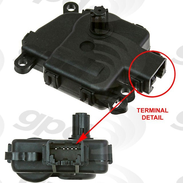 Global Parts Distributors LLC HVAC Blend Door Actuator  top view frsport 1711913