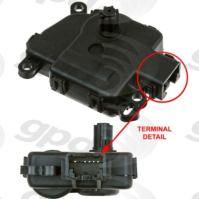 Global Parts Distributors LLC HVAC Blend Door Actuator  top view frsport 1712302