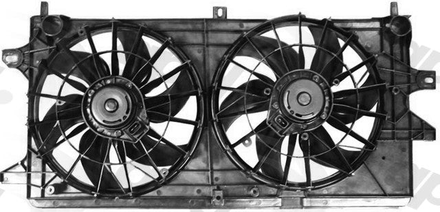 Global Parts Distributors LLC Engine Cooling Fan Assembly  top view frsport 2811594