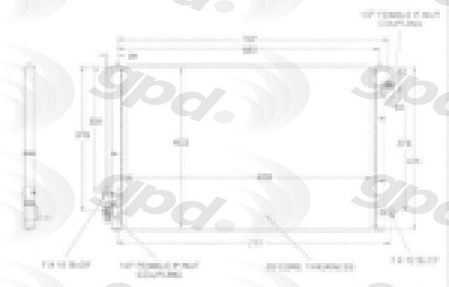 global parts distributors llc a/c condenser  frsport 3020c