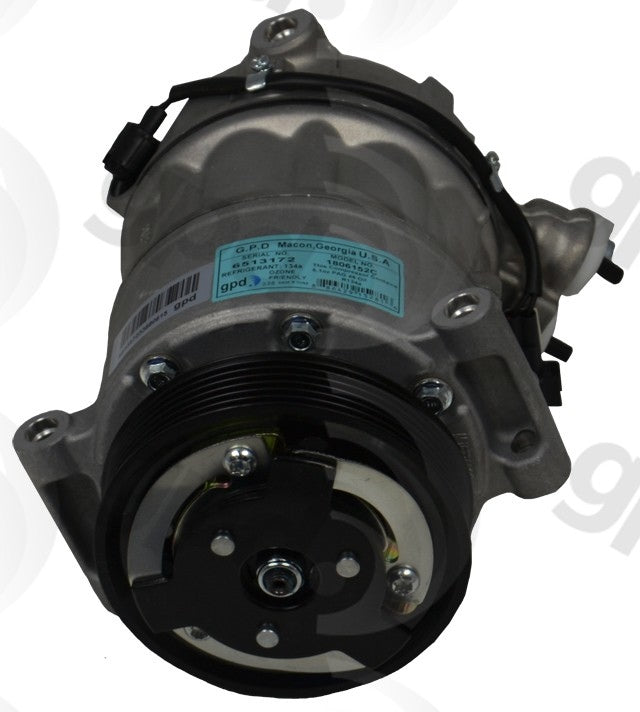 Global Parts Distributors LLC A/C Compressor  top view frsport 6513172