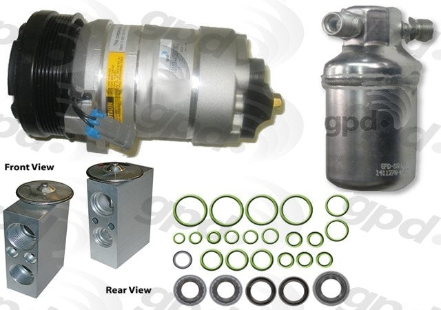 Global Parts Distributors LLC A/C Compressor  top view frsport 9611653