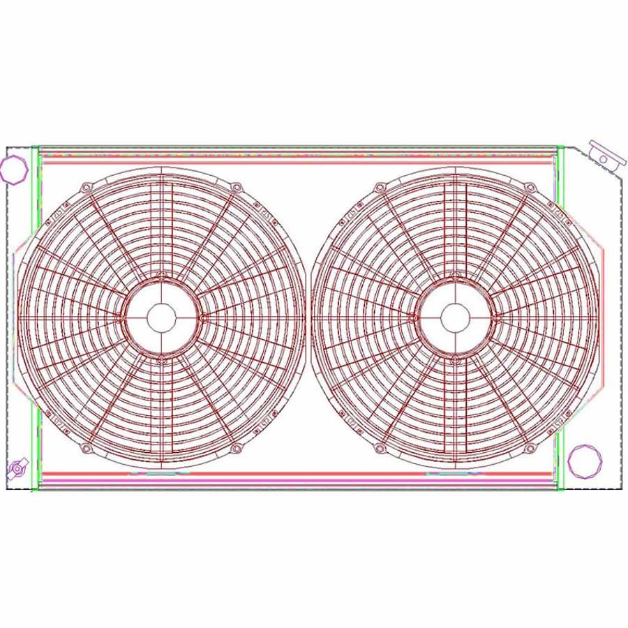 Griffin Radiator Combo Unit GM A & G Body GRICU00008
