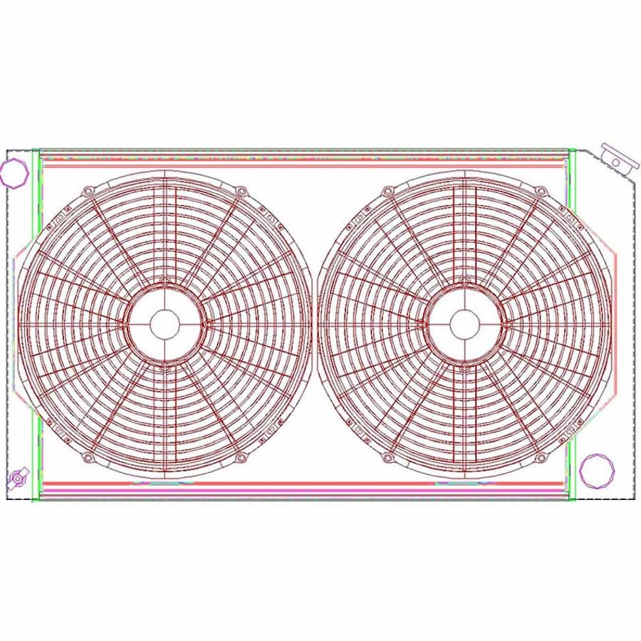 Griffin Radiator Combo Unit GM A & G Body GRICU00008