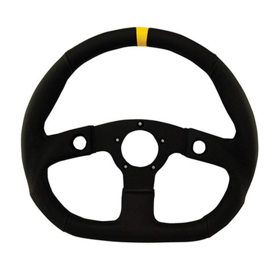 Grant D-Shaped Diamond Grip Steering Wheel Black GRT630