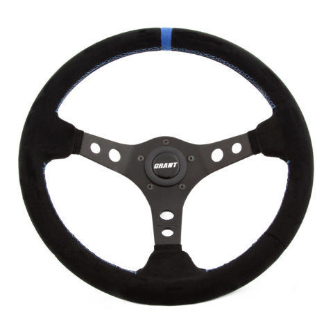 Grant Suede Racing Steering Wheel w/Center Marker GRT696