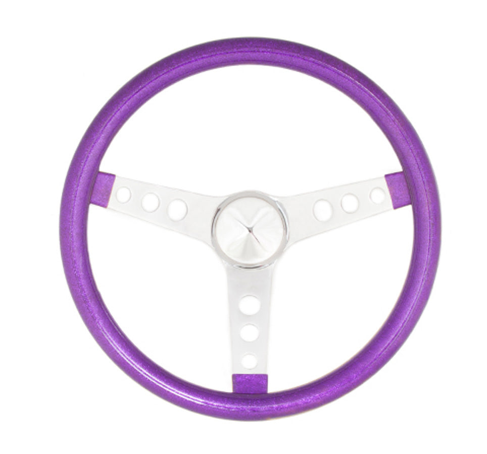 Grant Steering Wheel Mtl Flake Purple/Spoke Chrm 13.5 GRT8443