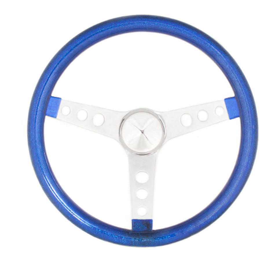 Grant Steering Wheel Mtl Flake Blue/Spoke Chrm 13.5 GRT8446