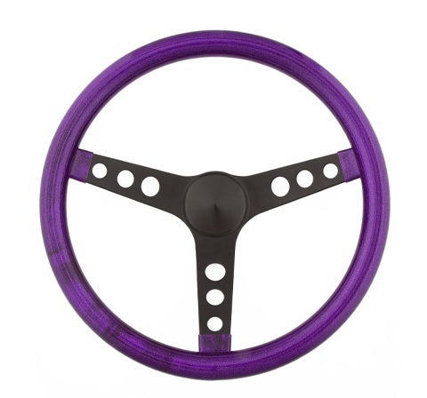 Grant Steering Wheel Mtl Flake Purple/Spoke Blk 13.5 GRT8453