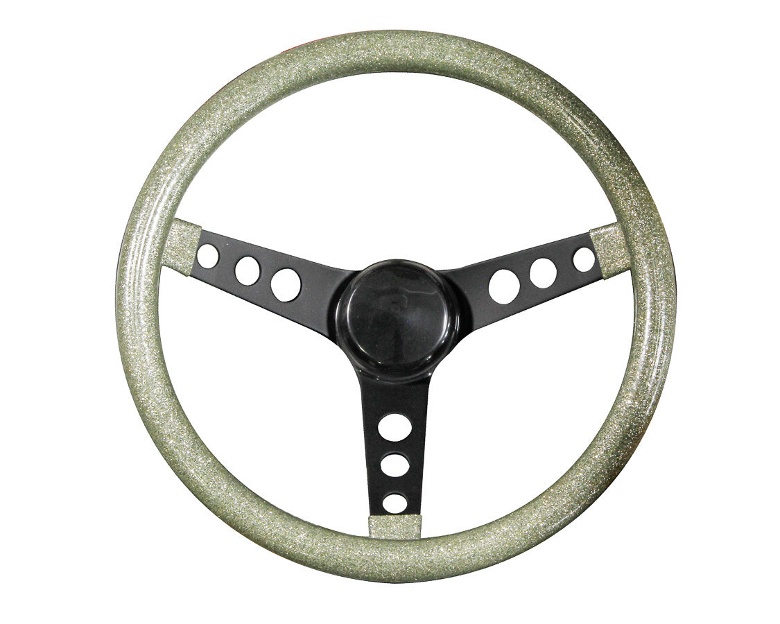 Grant Steering Wheel Mtl Flake Silver /Spoke Blk 13.5 GRT8454