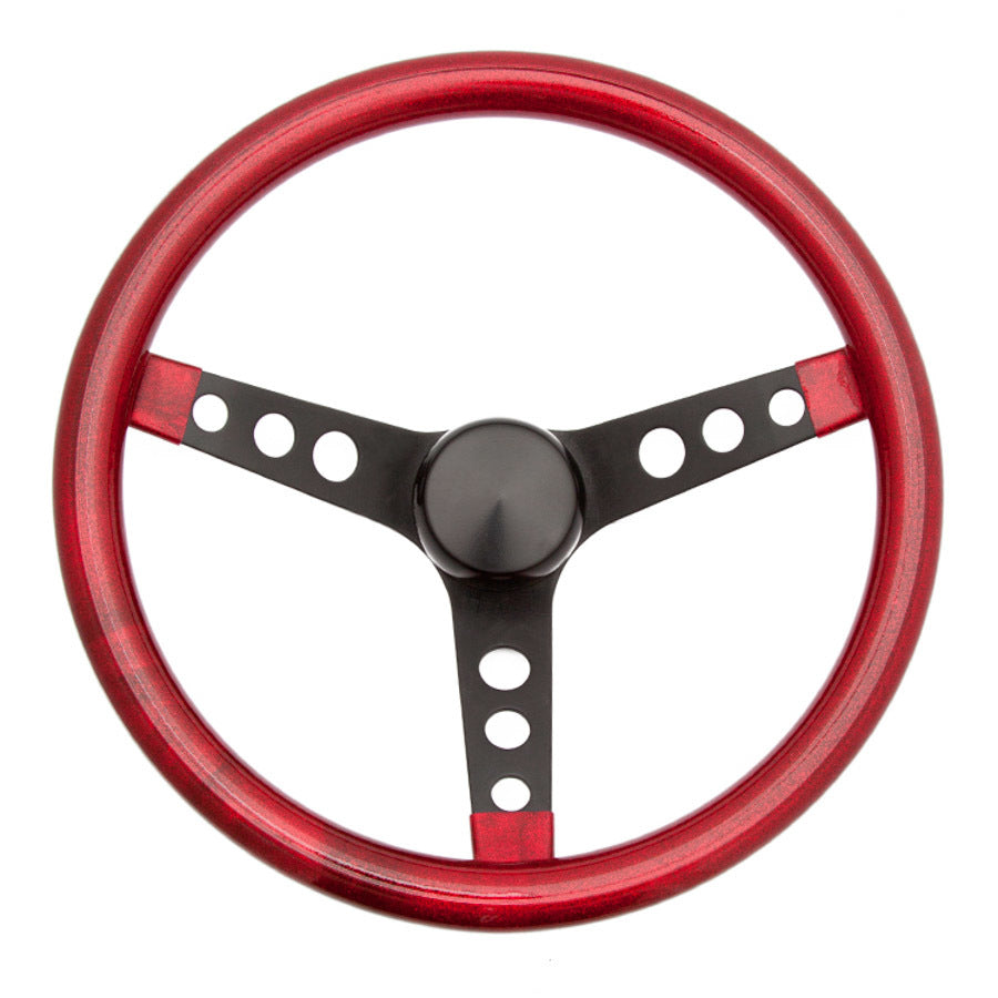 Grant Steering Wheel Mtl Flake Red/Spoke Blk 13.5 GRT8455