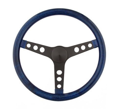 Grant Steering Wheel Mtl Flake Blue/Spoke Blk 13.5 GRT8456