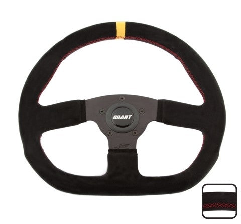 Grant Suede Series Steering D- Wheel 13.75in Diameter GRT8548