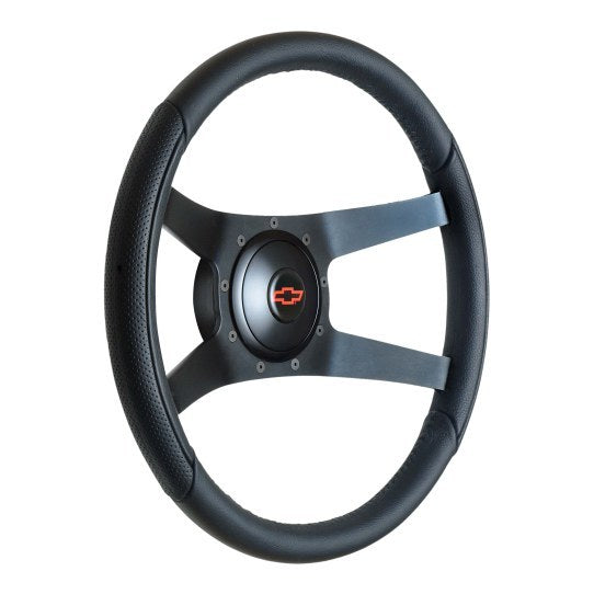 GT Performance Steering Wheel Pro-Tour ing Leather Black Spokes GTP52-5375