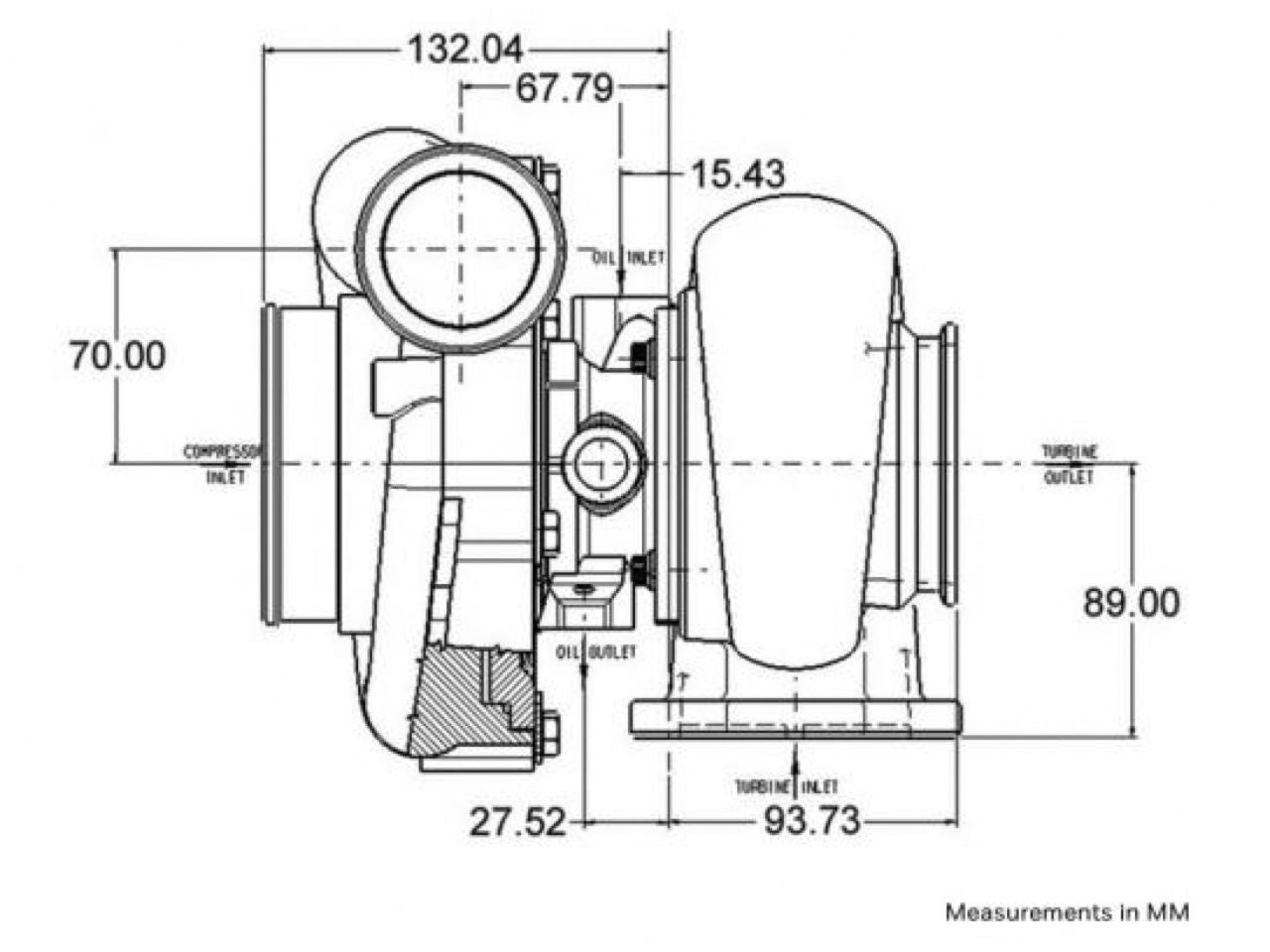 Garrett GT40R Turbine Hsg Kit 0.95 A/R