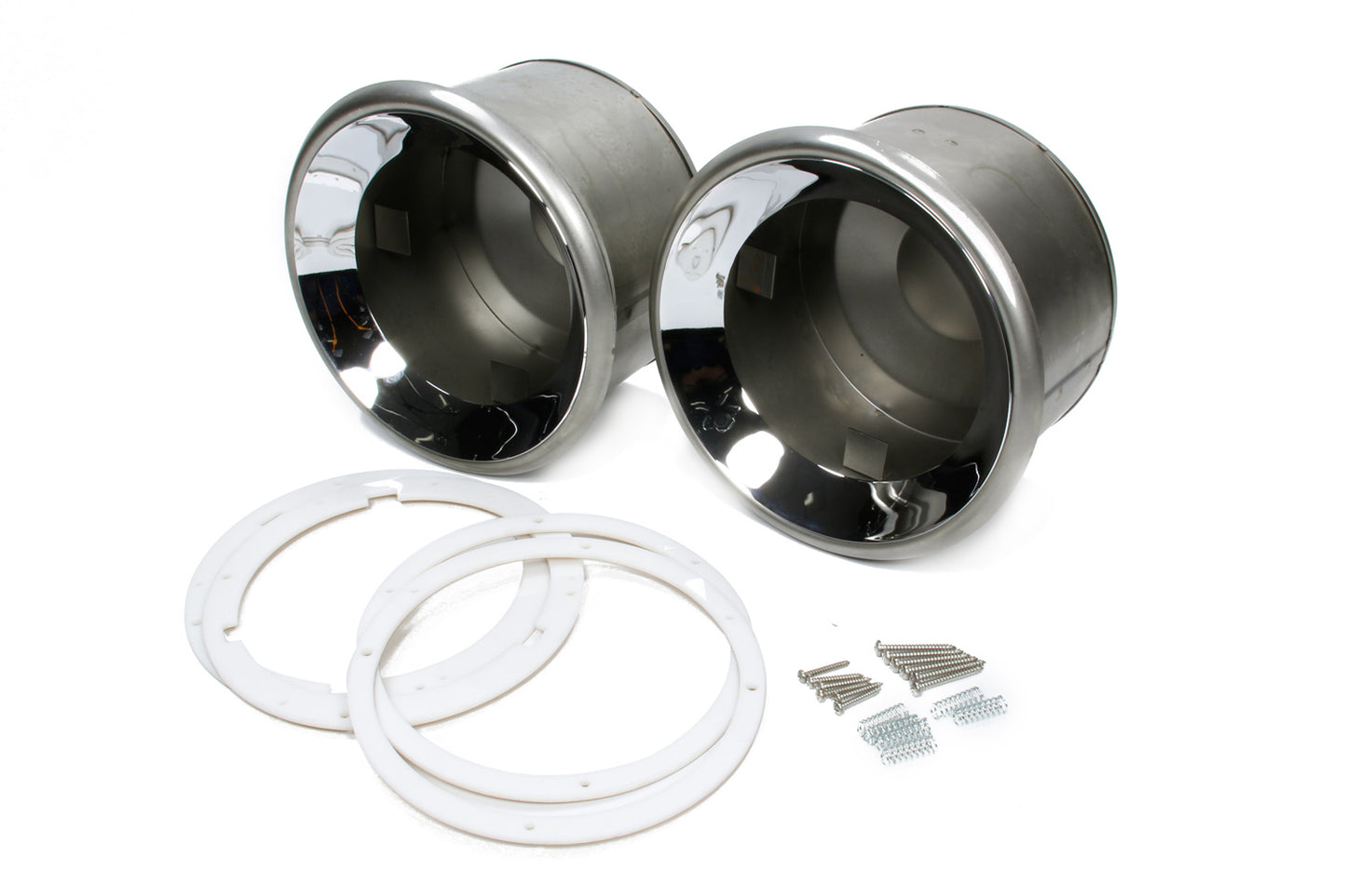 Hagan Street Rod Necesssities Frenched Headlamp Set Chrome Plated' HAGH4050C
