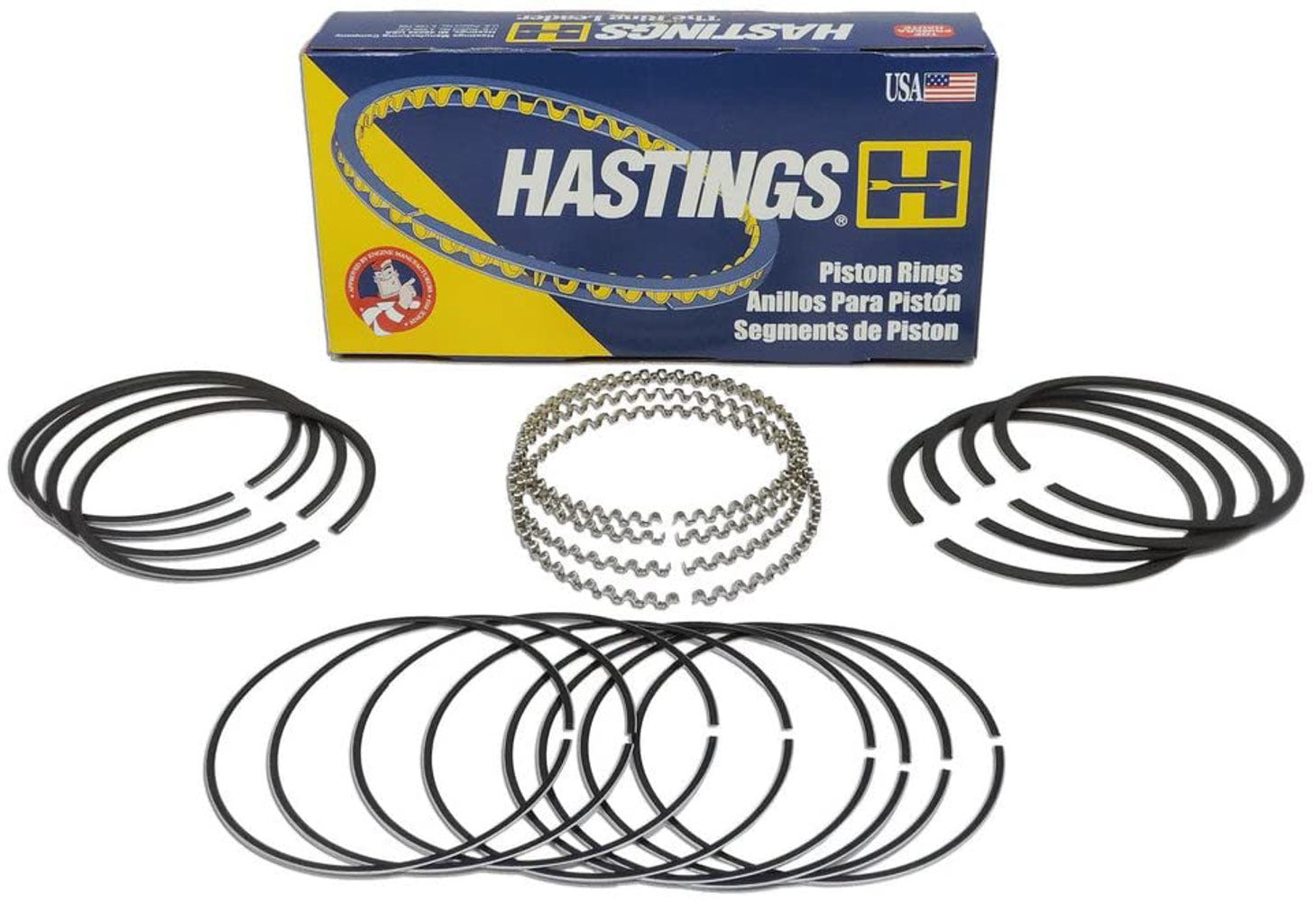 Hastings Piston Ring Set 3.736 Bore 5/64 5/64 3/16 HAS5499