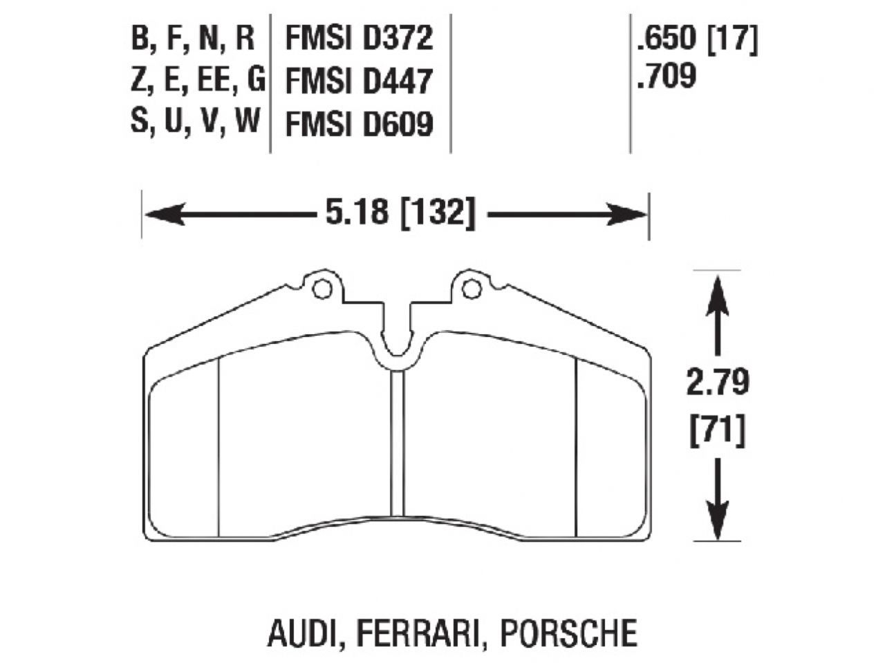 Hawk Brake Pads HB141R.650 Item Image