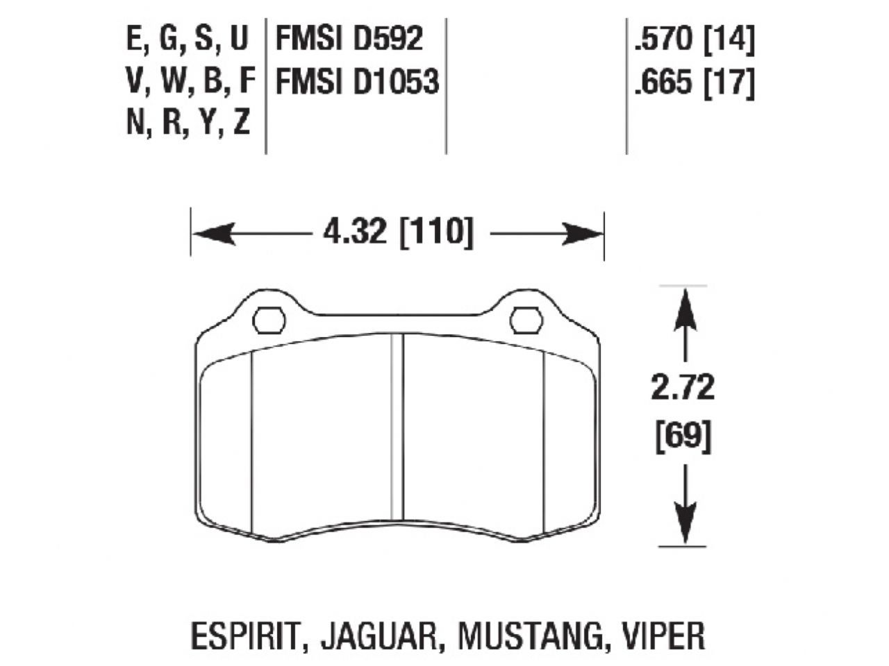 Hawk Brake Pads HB194Q.665 Item Image