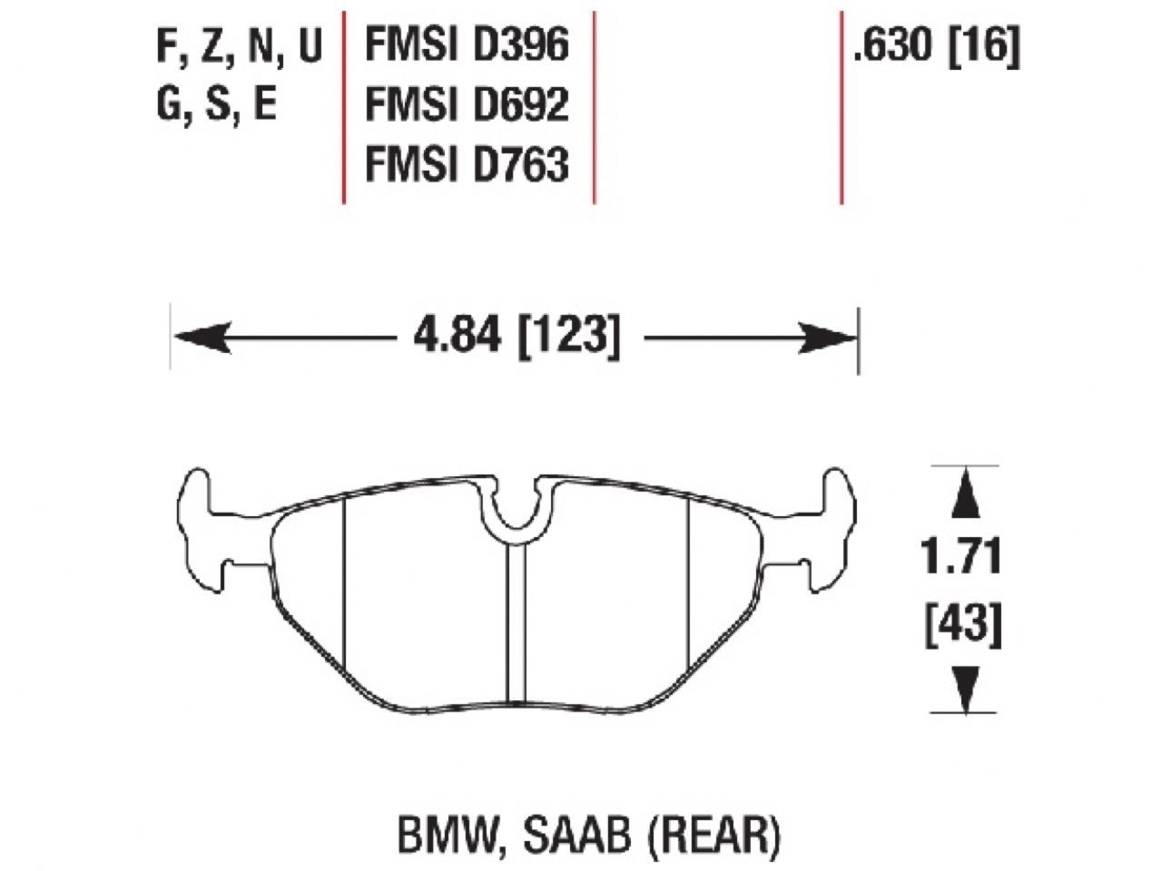 Hawk Brake Pads HB227Q.630 Item Image