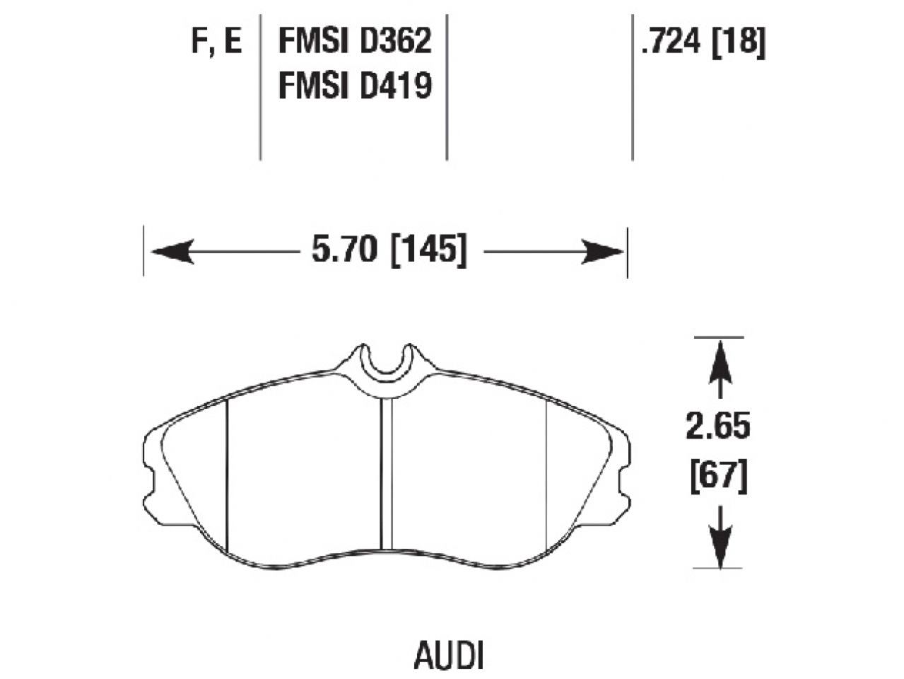 Hawk Brake Pads HB270E.724 Item Image