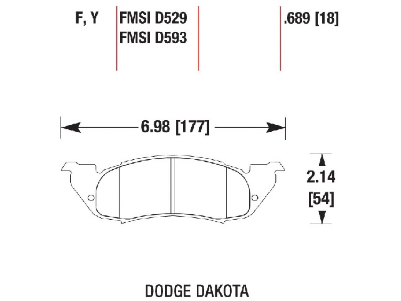 Hawk Brake Pads HB308P.689 Item Image