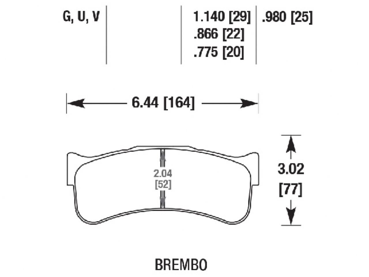 Hawk Brake Pads HB348W.775 Item Image