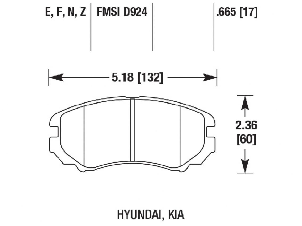 Hawk Brake Pads HB368N.665 Item Image