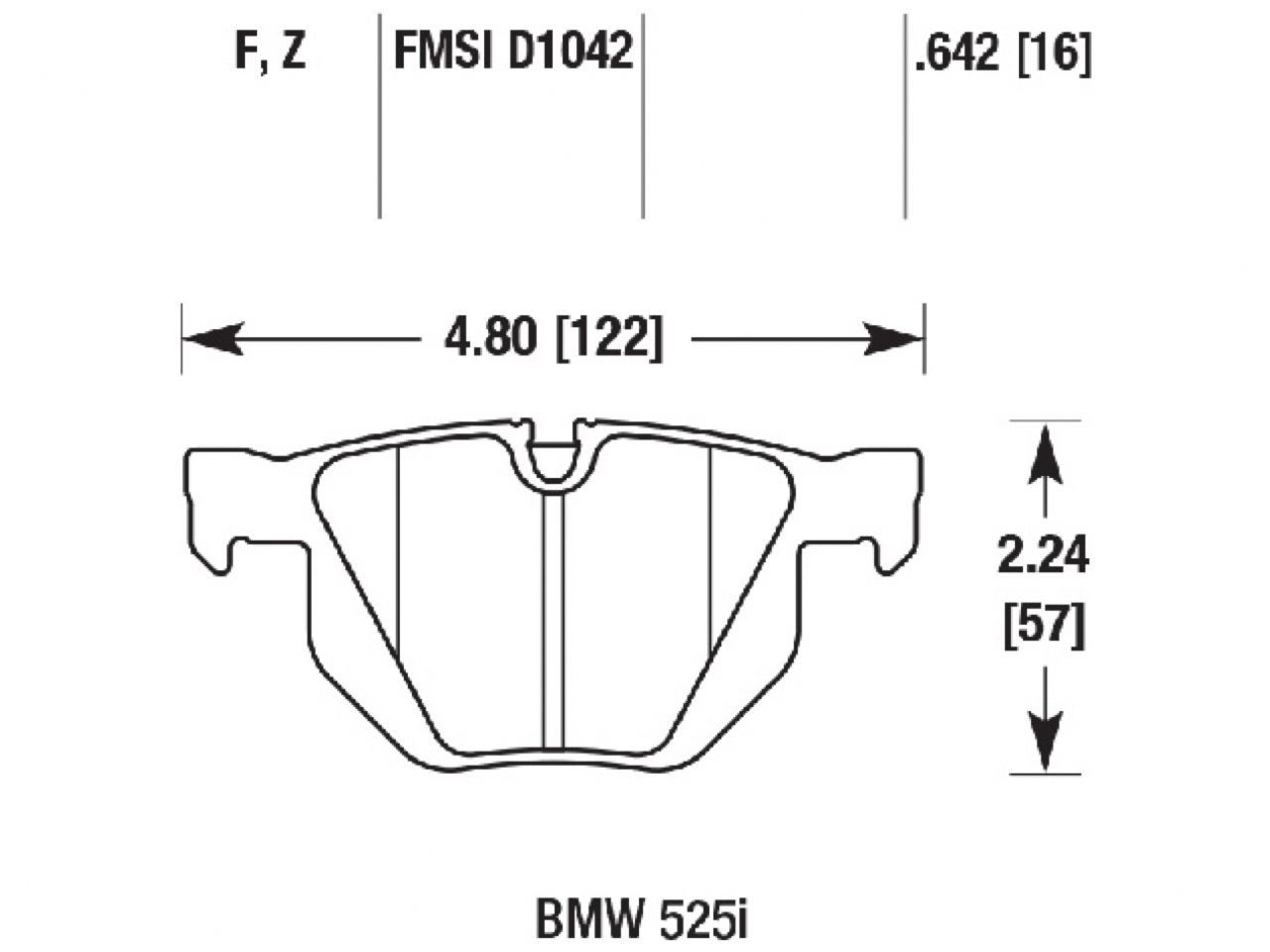 Hawk Brake Pads HB458B.642 Item Image