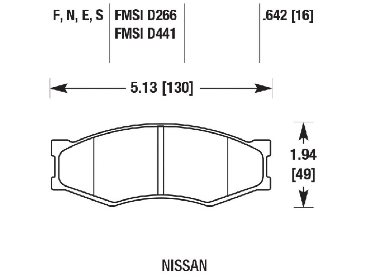 Hawk Brake Pads HB475N.642 Item Image