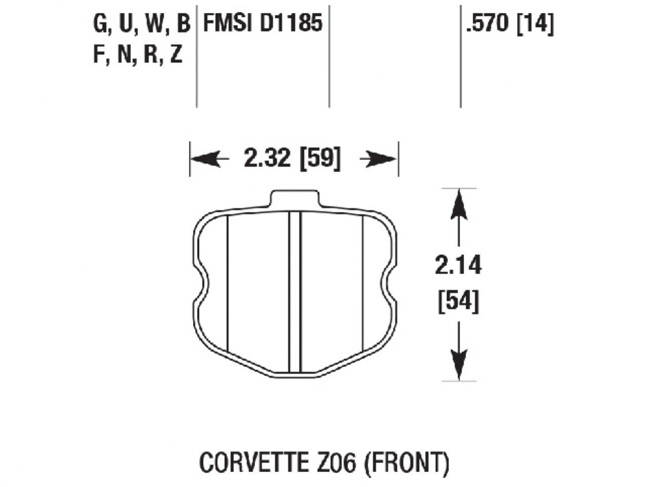 Hawk Brake Pads HB531G.570 Item Image