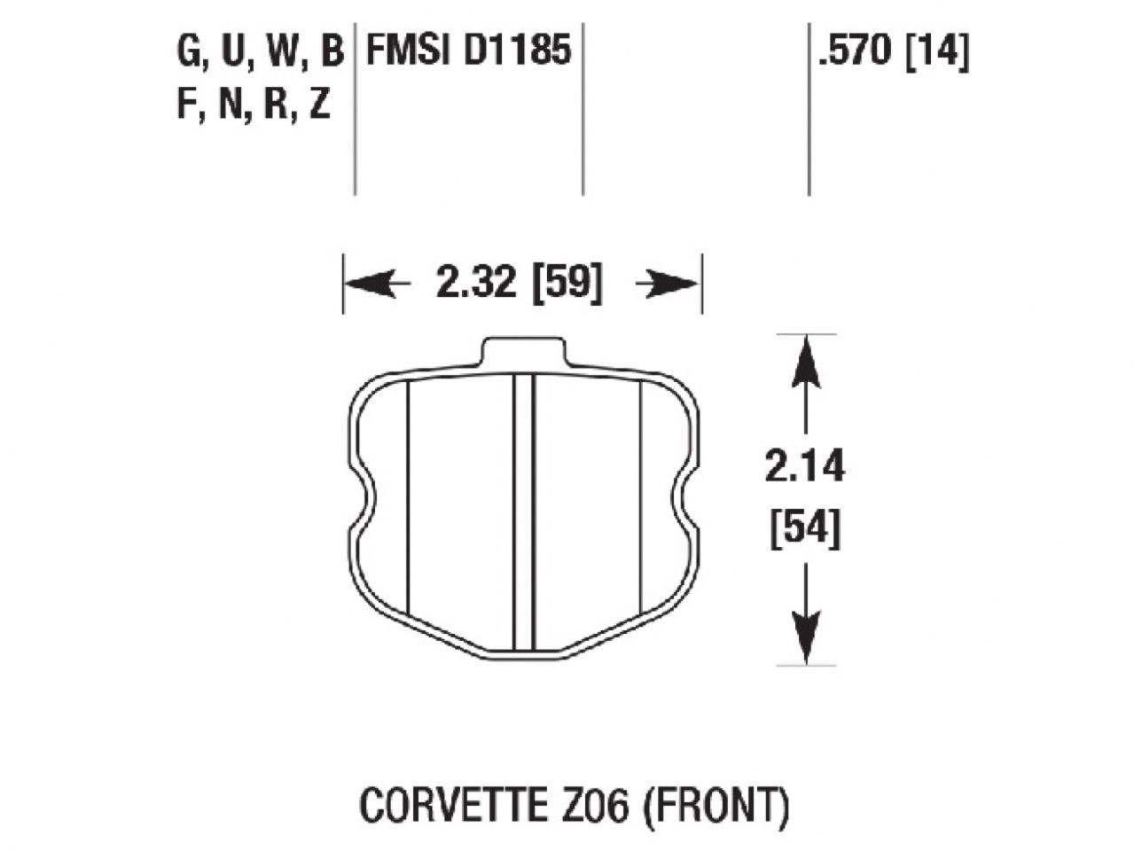 Hawk Brake Pads HB531W.570 Item Image