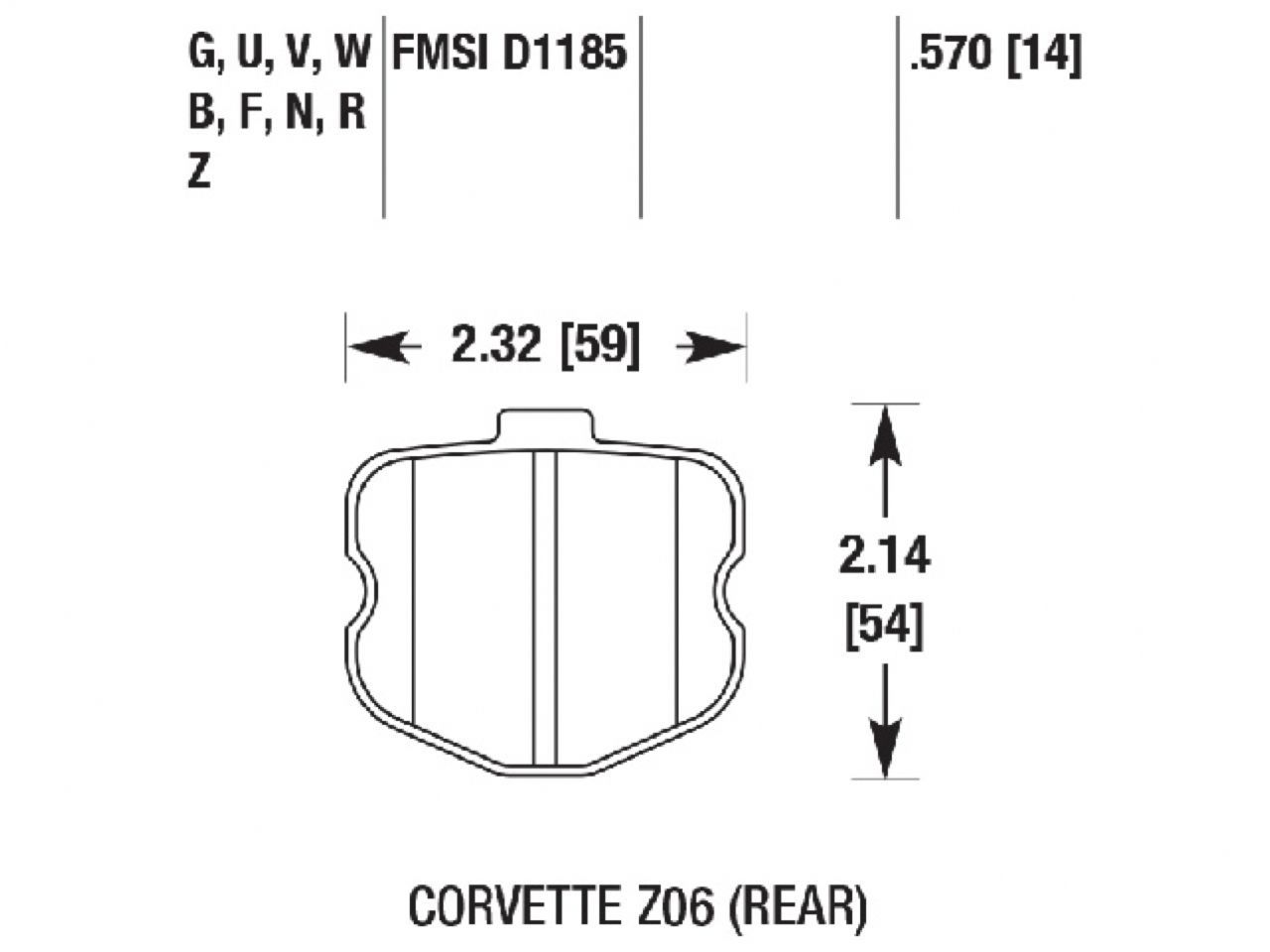 Hawk Brake Pads HB532Q.570 Item Image