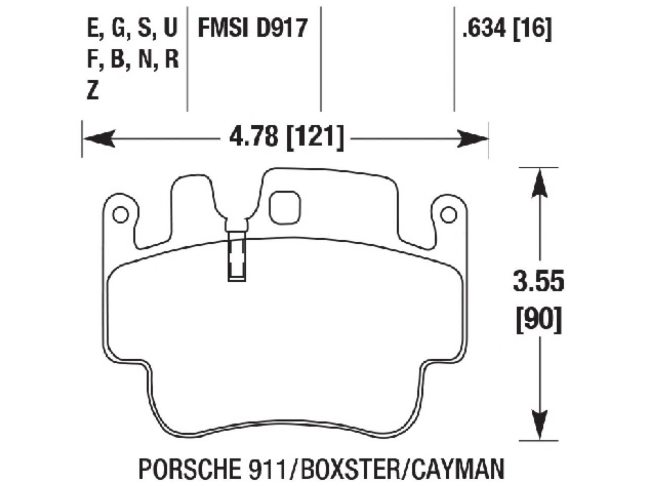 Hawk Brake Pads HB550Q.634 Item Image