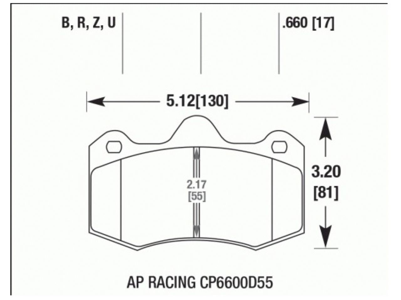 Hawk Brake Pads HB585B.660 Item Image