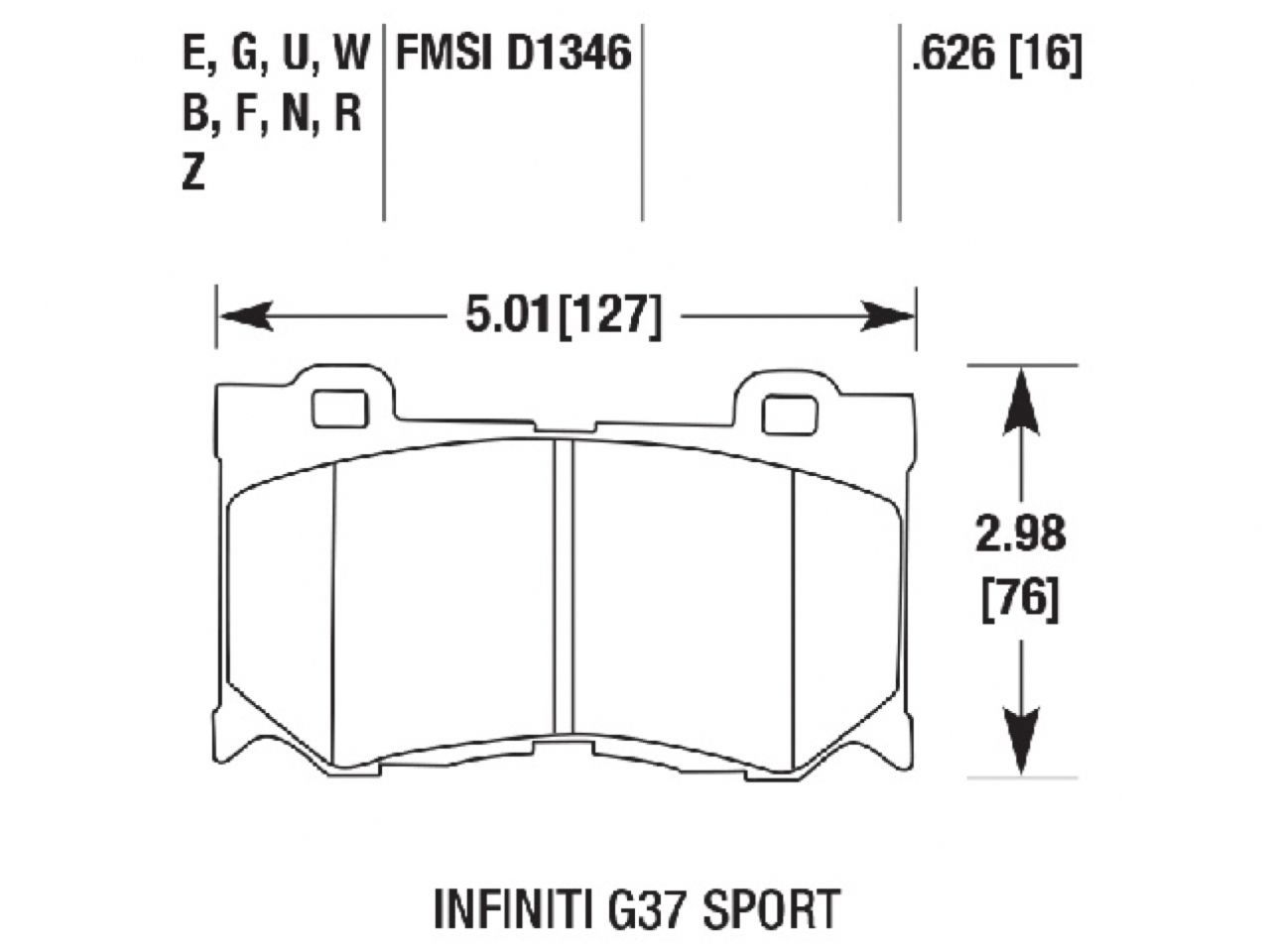 Hawk Brake Pads HB601R.626 Item Image