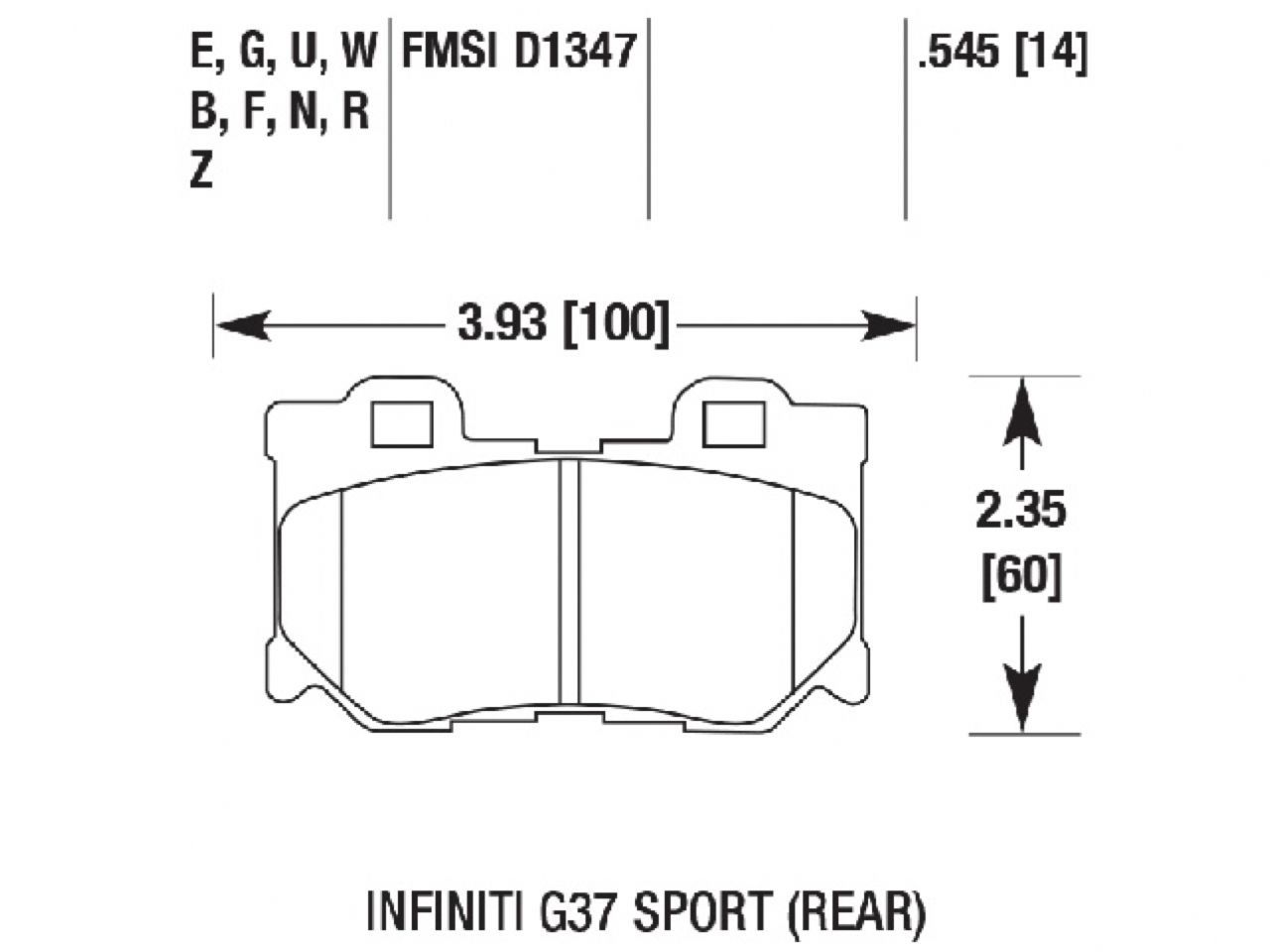 Hawk Brake Pads HB602R.545 Item Image