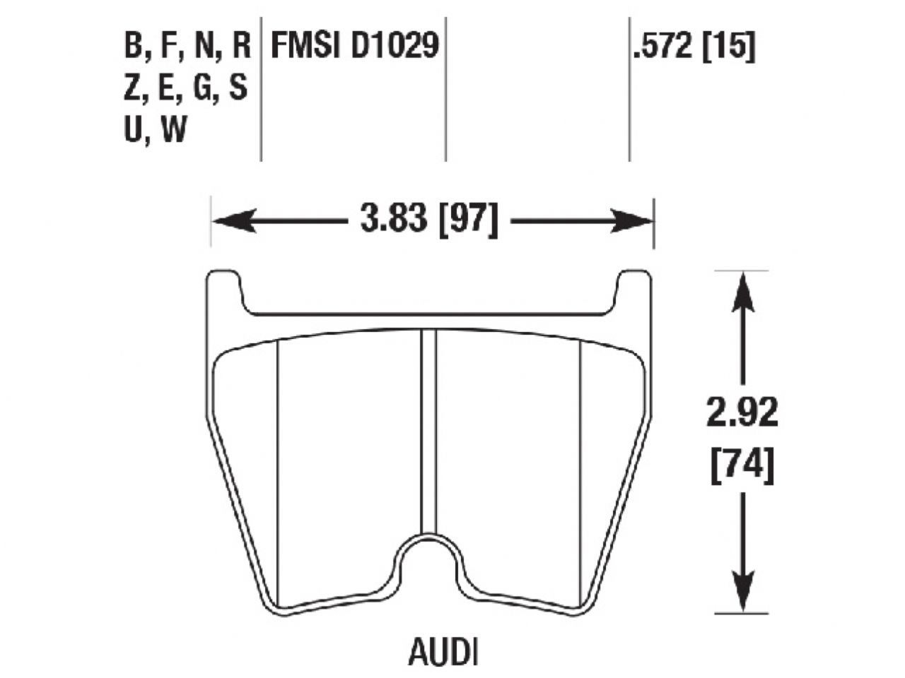 Hawk Brake Pads HB609Q.572 Item Image