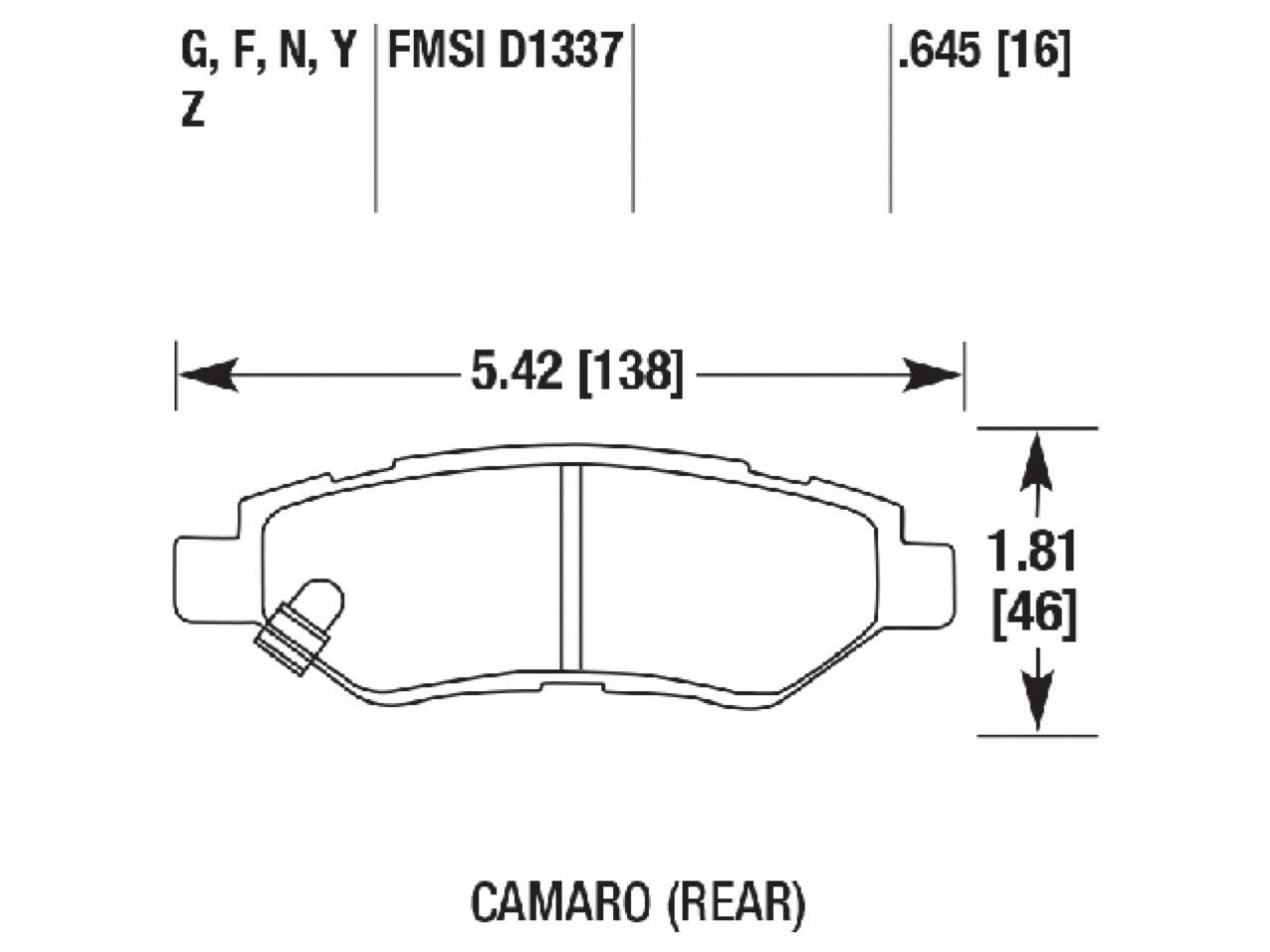 Hawk Brake Pads HB639Y.645 Item Image