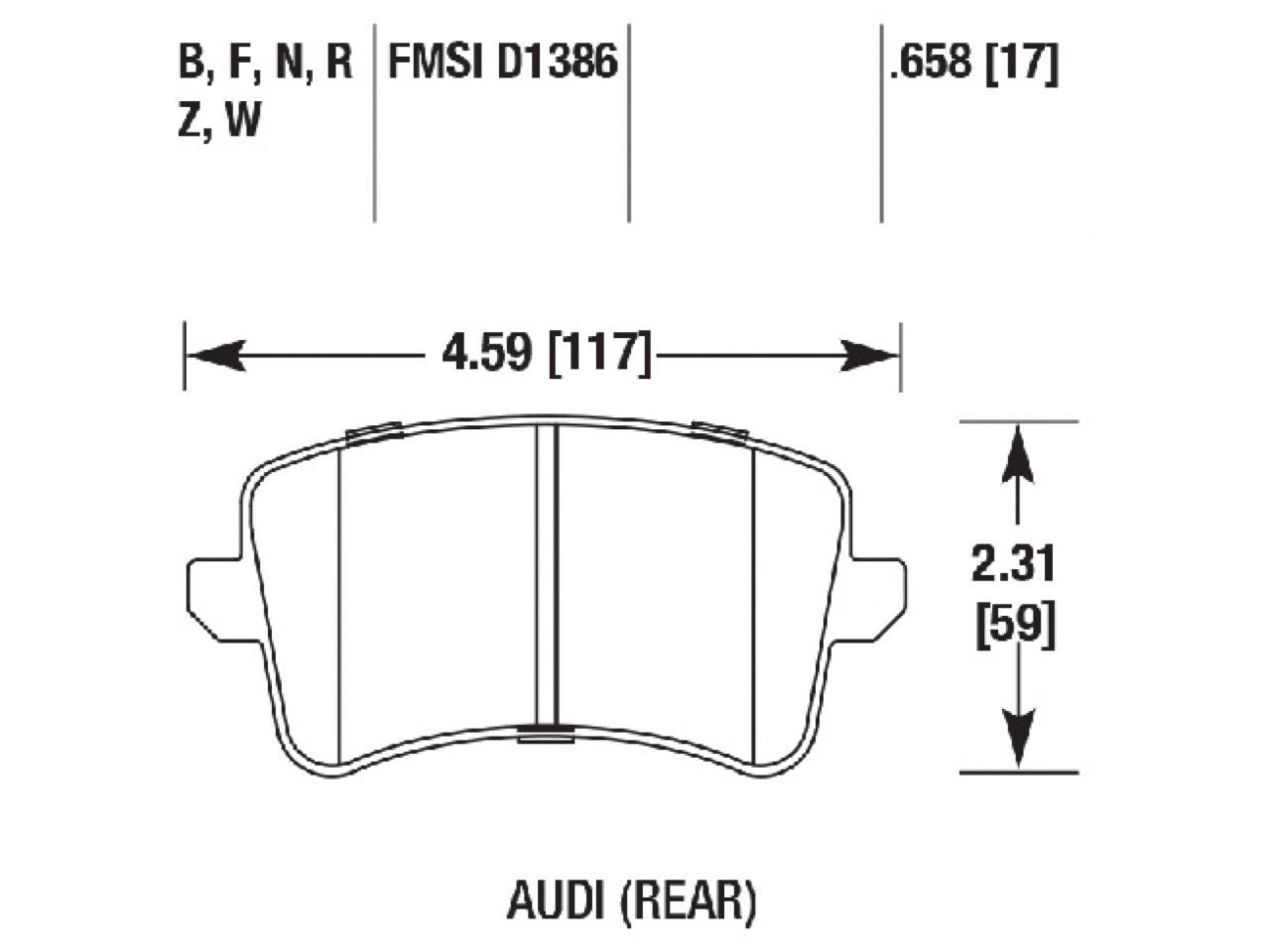 Hawk Brake Pads HB642R.658 Item Image